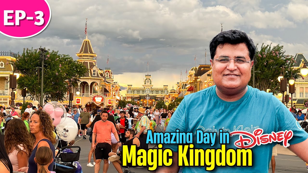 Disney Magic Kingdom Florida | Fun, Fireworks and Rain 🌧️