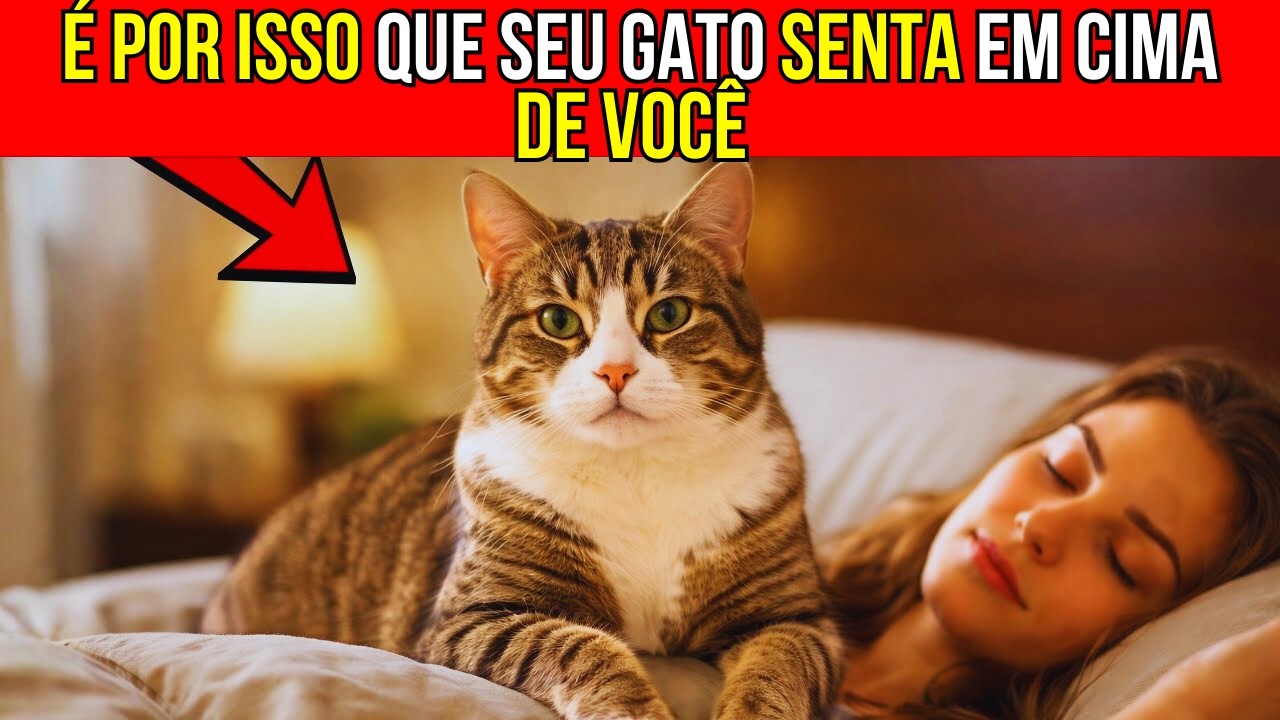 Se o seu gato senta em cima de você, é isto que ele quer dizer...