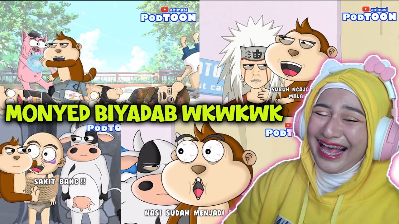 REACTION ANIMASI PODTOON, LUPA UDAH PART KEBERAPA HAHAHA....