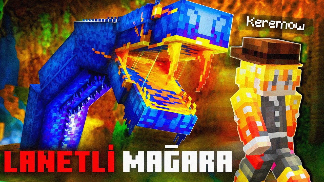 Minecraft LANETLİ MAĞARADA Hayatta Kalmaya &Ccedil;alıştım!
