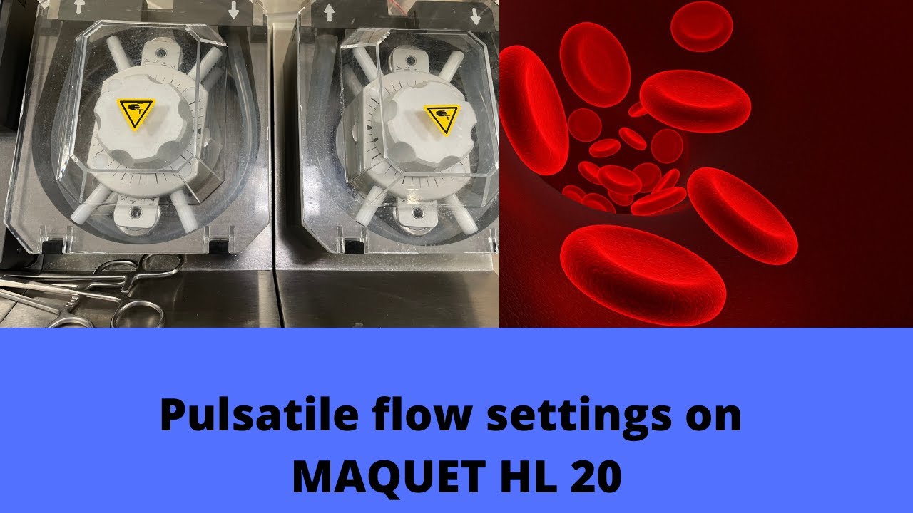 Pulsatile flow settings on MAQUET HL 20