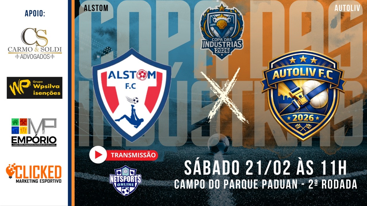 AO VIVO e COM IMAGENS | Alstom x Autoliv | Copa das Indústrias 2026 | Taubaté