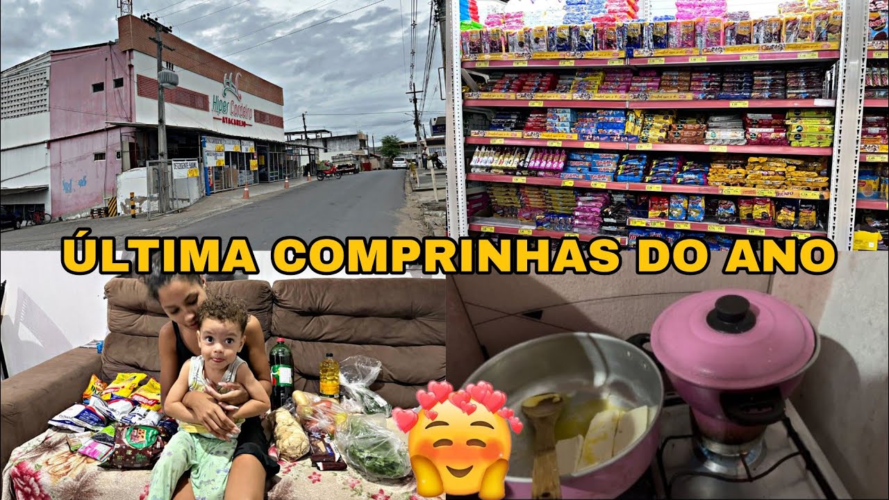 🌸ÚLTIMO DIA COZINHANDO NO MEU FOGÃO🥲ÚLTIMA COMPRA DO ANO GRATIDÃO🙏🏽❤️