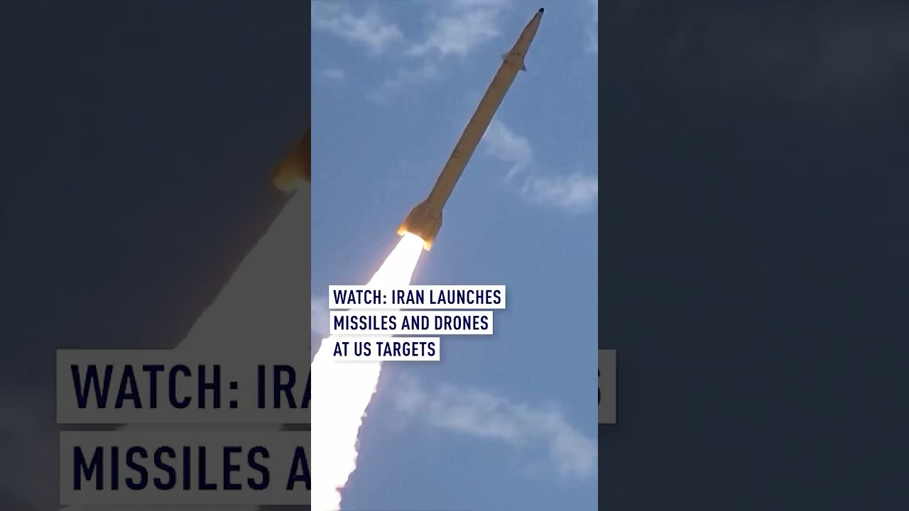 WATCH: Iran launches missiles and drones at US targets