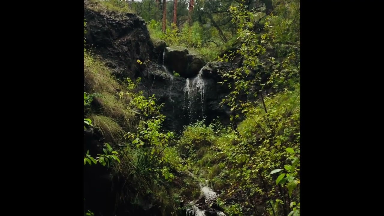 Calming Waterfall and Rain in New Mexico | Stress Relief | Relax | Breathe