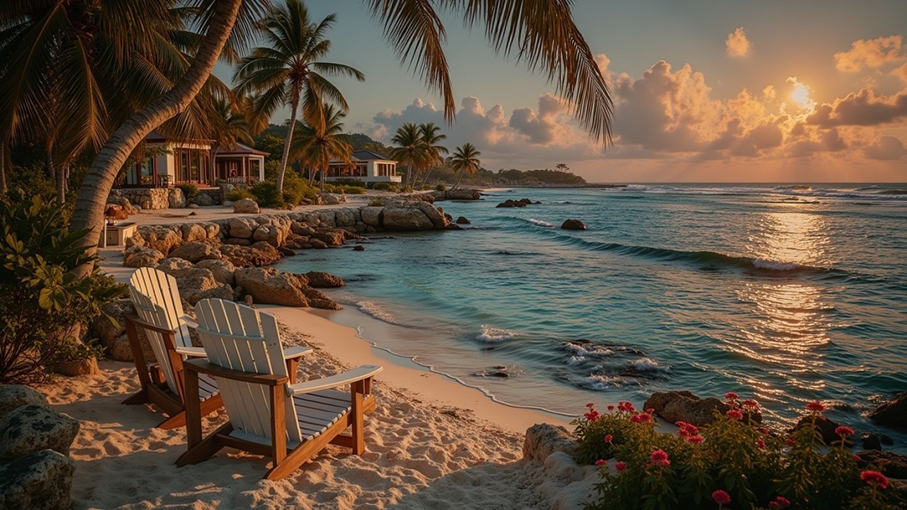 Ocean music | Relaxing deep house music & Sunset lounge podcast | Tropical cafe atmosphere