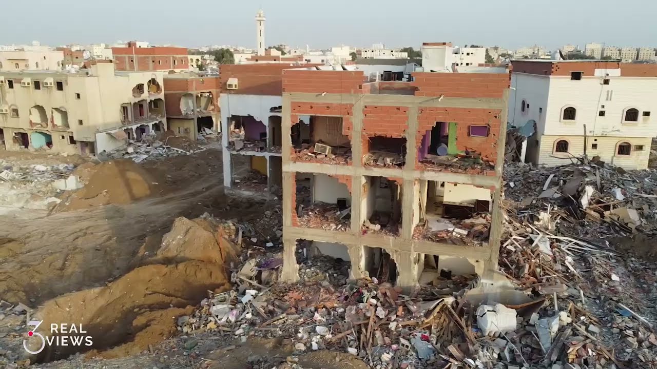 (تطوير أحياء جدة - حي الربوة (أثناء الهدد | Jeddah Development - RABUWAH Part 2