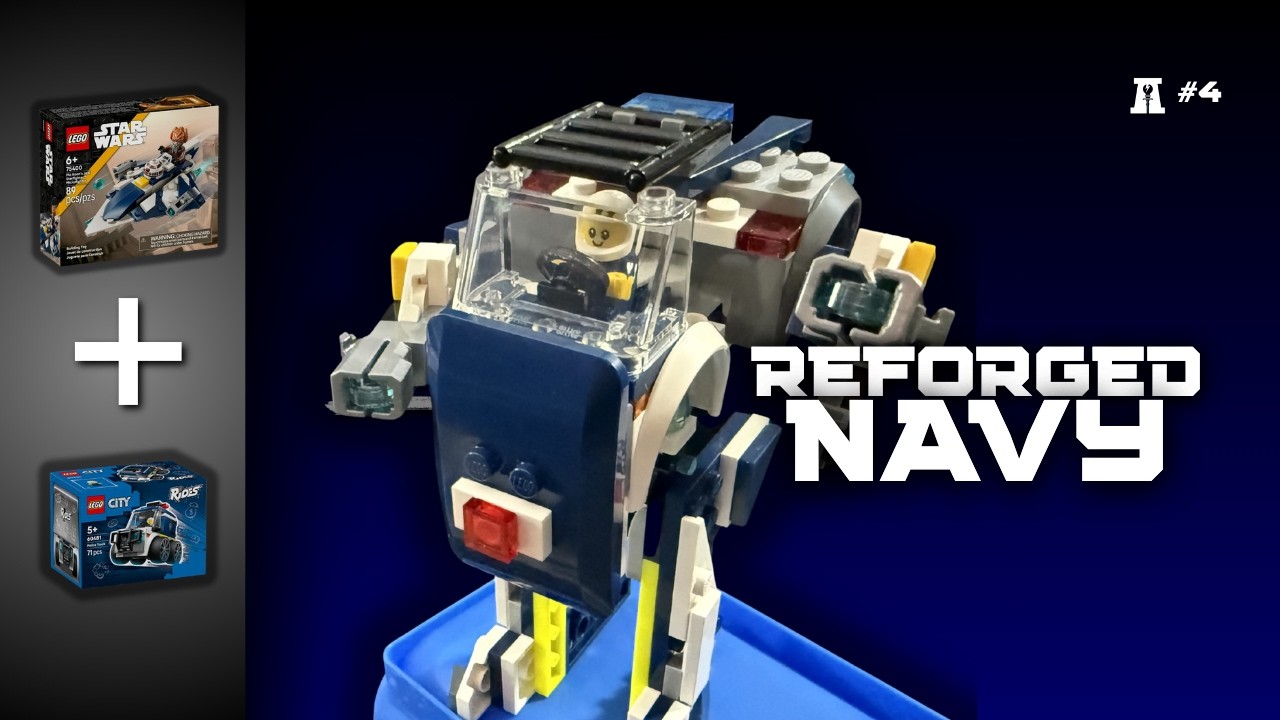 I Reforged Plo Koon’s Microfighter with a LEGO Police Truck 🚨⚡ (Custom Star Wars MOC)