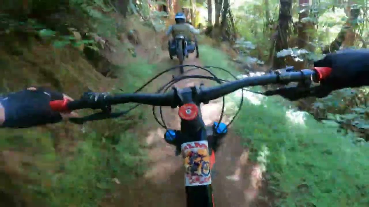 Following Adaptive MTB riders Chris and Ian