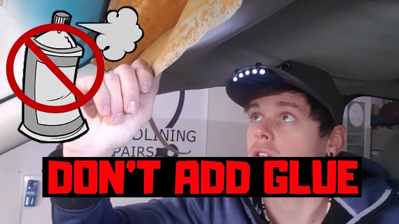 BEST Temporary FIX for SAGGING HEADLINER!....DON'T ADD GLUE!!....(QUICK & EASY)