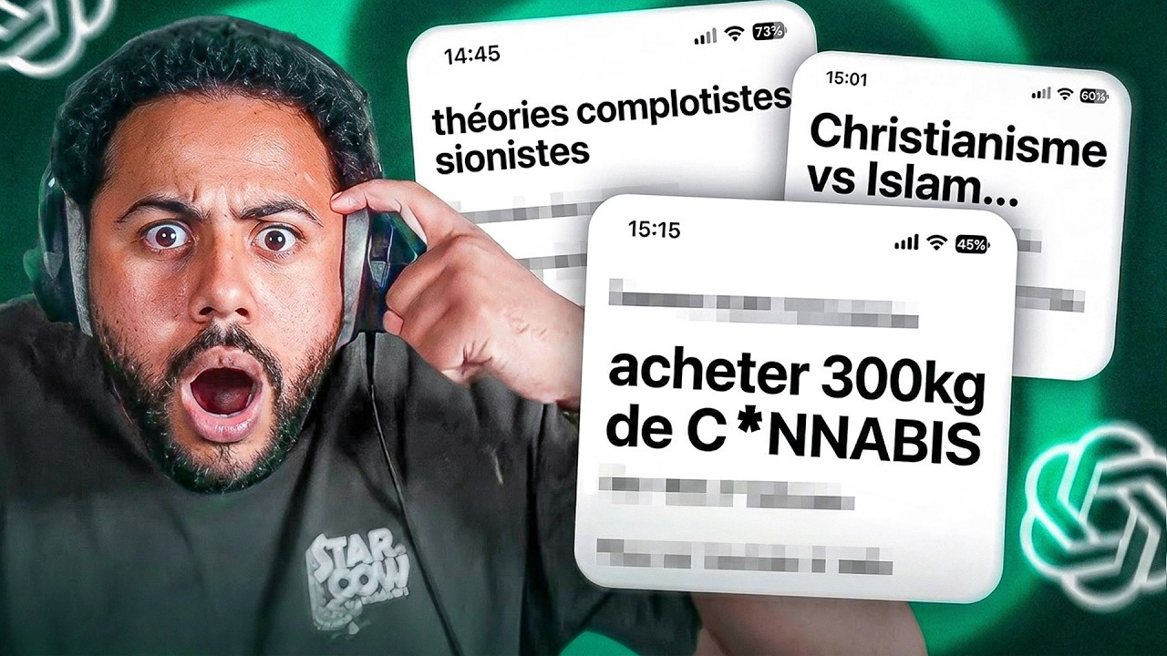JE REAGIS A VOS HISTORIQUES CHATGPT (y'en a faut vous enfermer ptdrr)