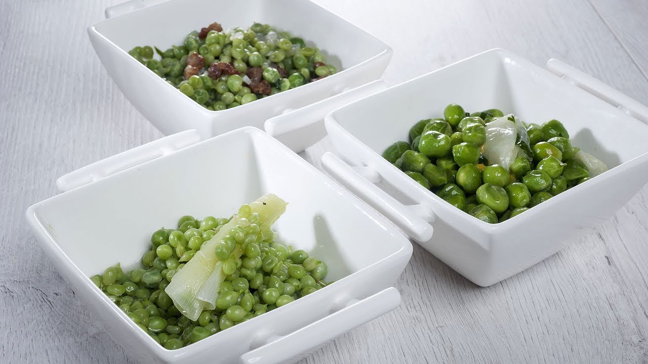 3 maneras de cocinar guisantes de Bruno Oteiza