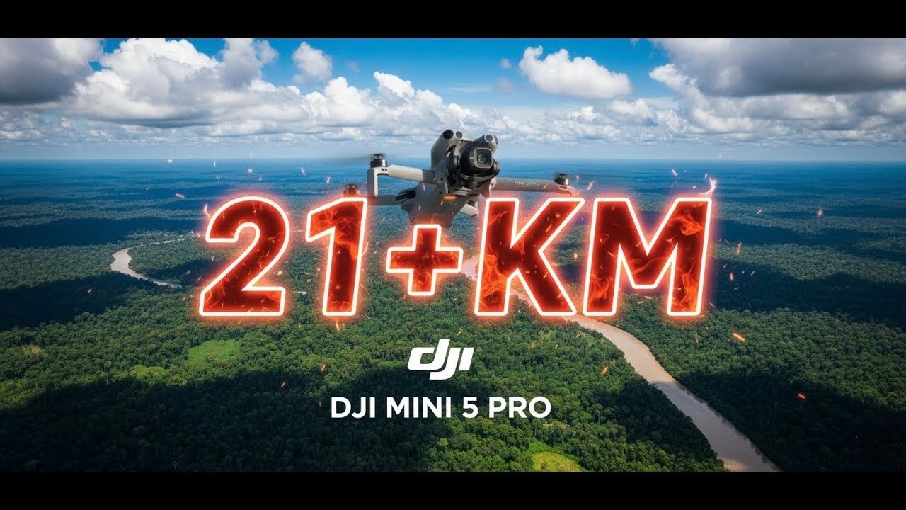 DJI Mini 5 Pro MAX Range Test 21+Kilo We ALMOST LOST IT in Extreme Wind!