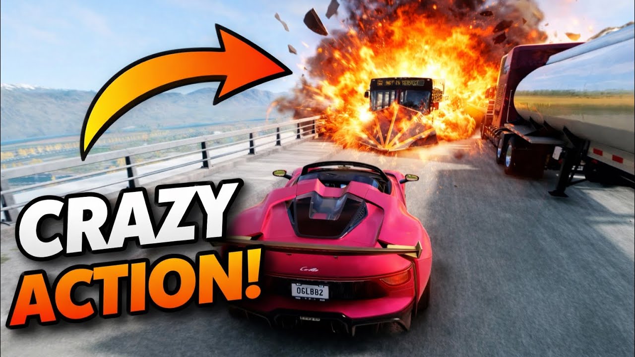 🚗💥 CRAZY ACTION in BeamNG Drive | Extreme Car Crash