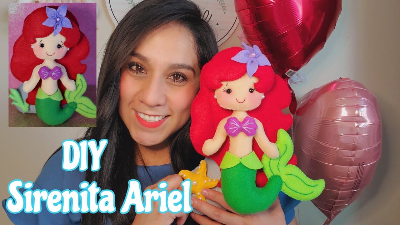 💚 DIY La Sirenita/ 💙 The Mermaid 🧜‍♀️/ 💜 DIY/💛Felt