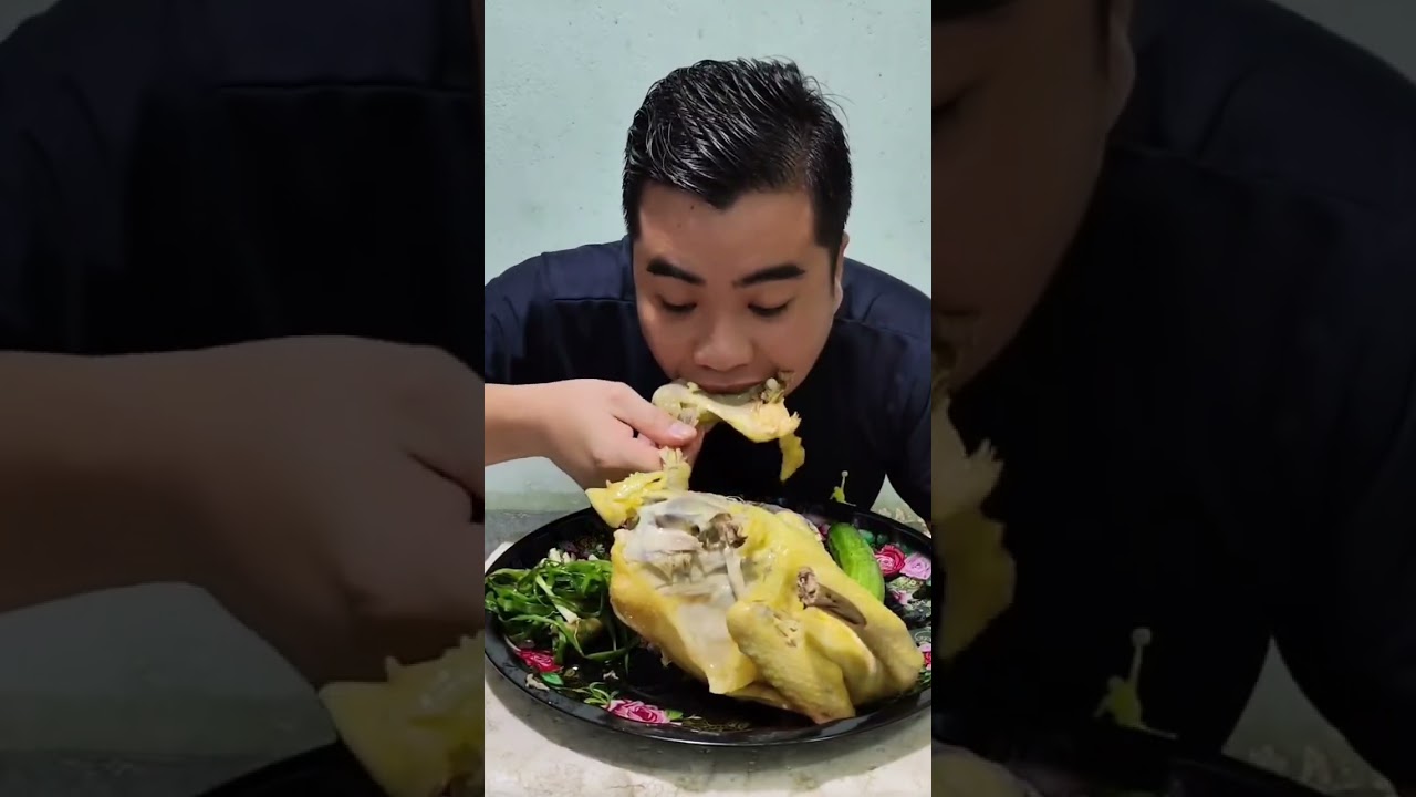 Hôm nay mình ăn gà hấp sả 