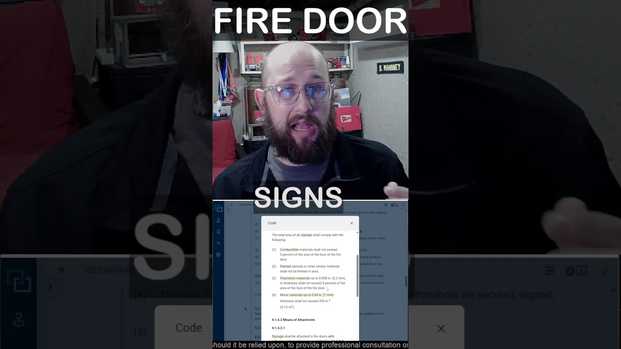 What Signs Are Allowed on Fire Doors? | NFPA 80 Signage Rules