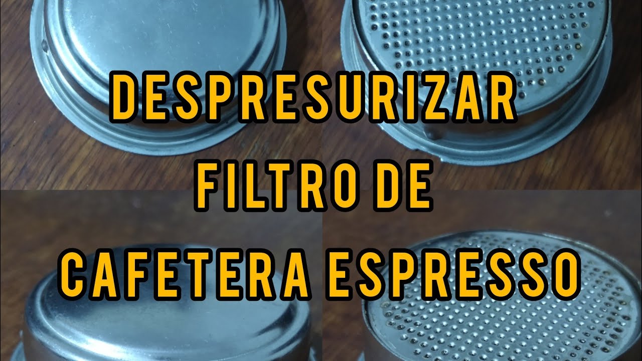 Despresurizar y reformar filtro presurizado cafetera dom&eacute;stica prima latte o similares