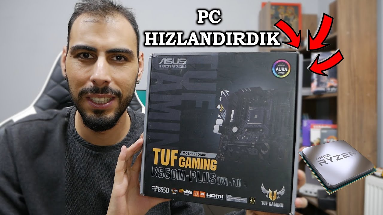 Düşük İşlemciyi Güçlendirdik PC HIZLANDI! 3300X 4.5GHz ve TUF GAMING B550-PLUS İnceleme