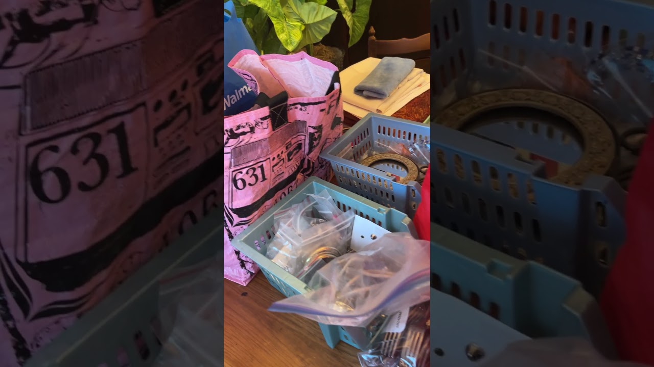 Whats in the bags? Stay tuned ... #vintagehomedecor #vintagedecor #vintagejewelry