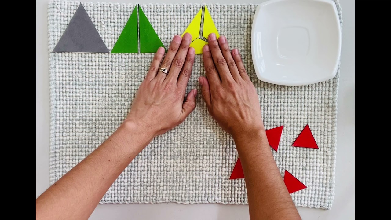 🔺Caja triangular inspirado en Montessori