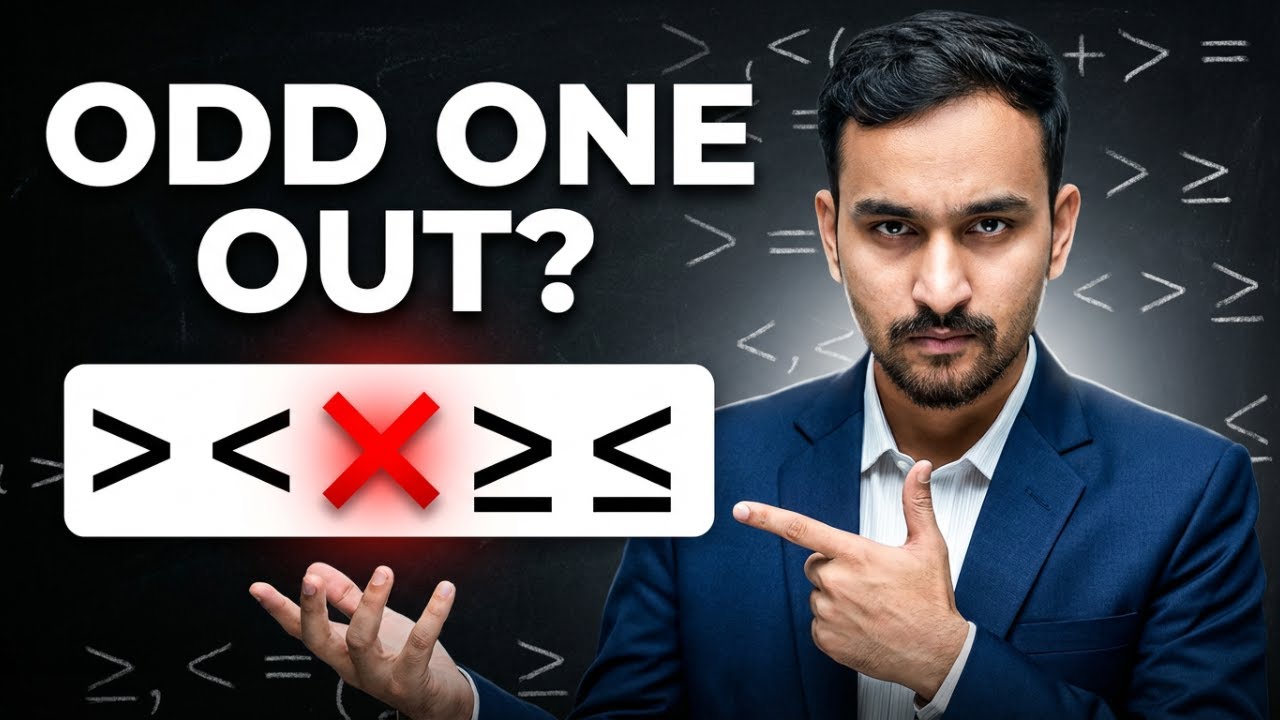 Inequality Reasoning: Odd One Out | SSC & Bank | Lec 4