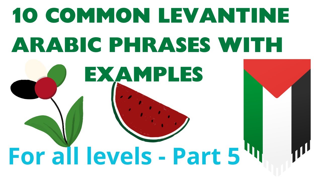Learn 10 more Common Levantine Arabic Phrases with examples | PART FIVE