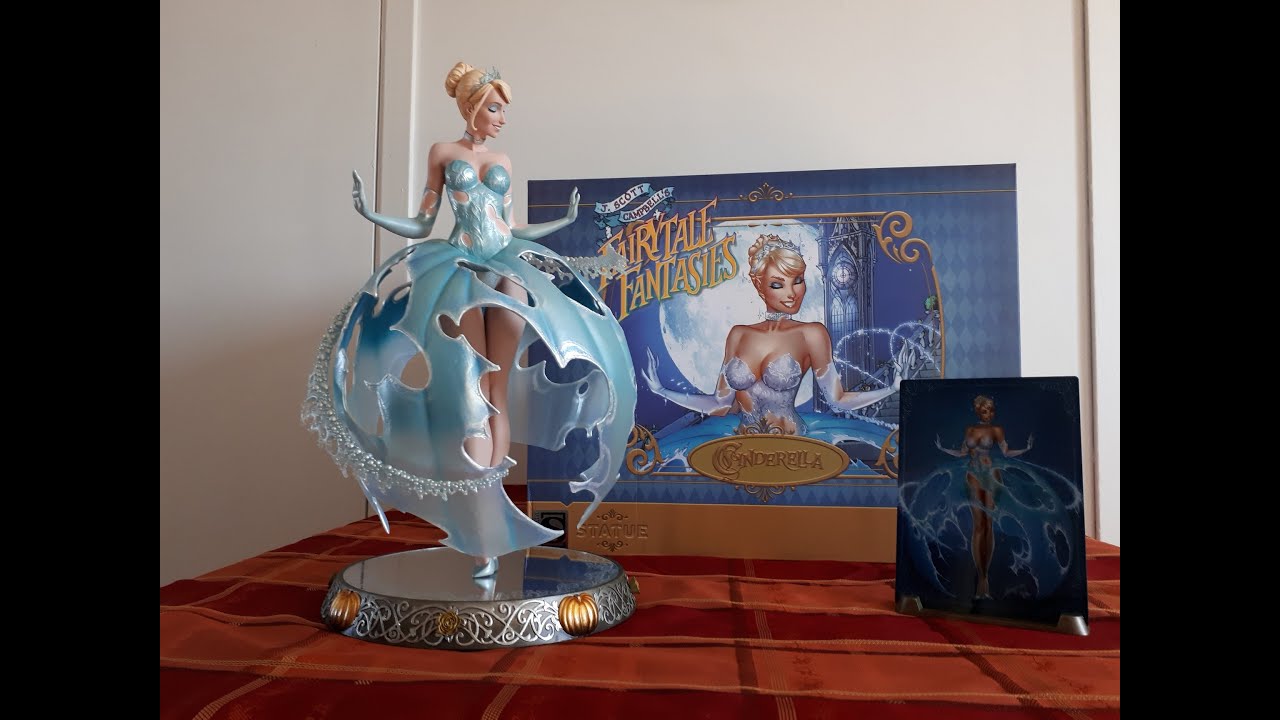 Cinderella Sideshow by J Scott Campbell unboxing video