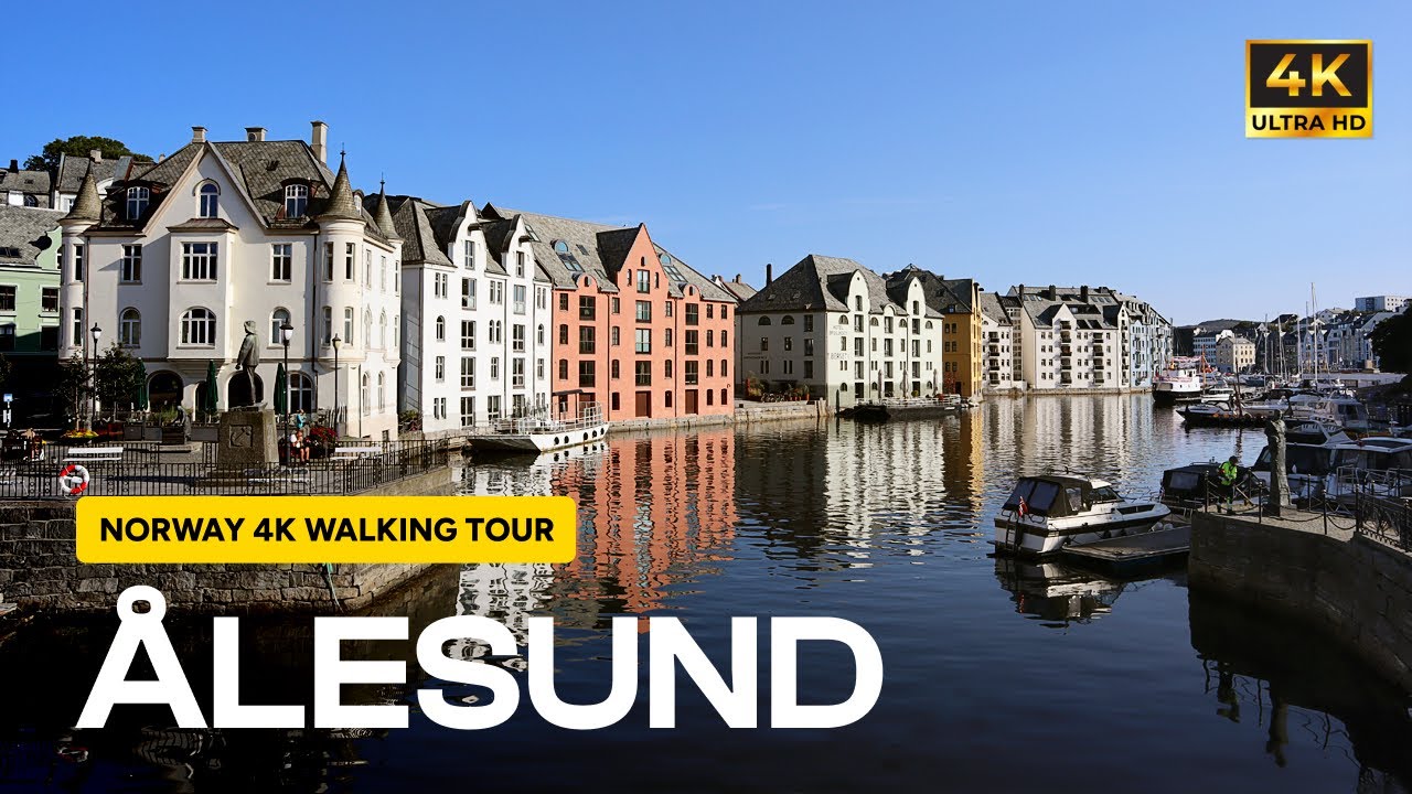 Morning Walk in Ålesund, Norway | City Architecture & Waterfront Views