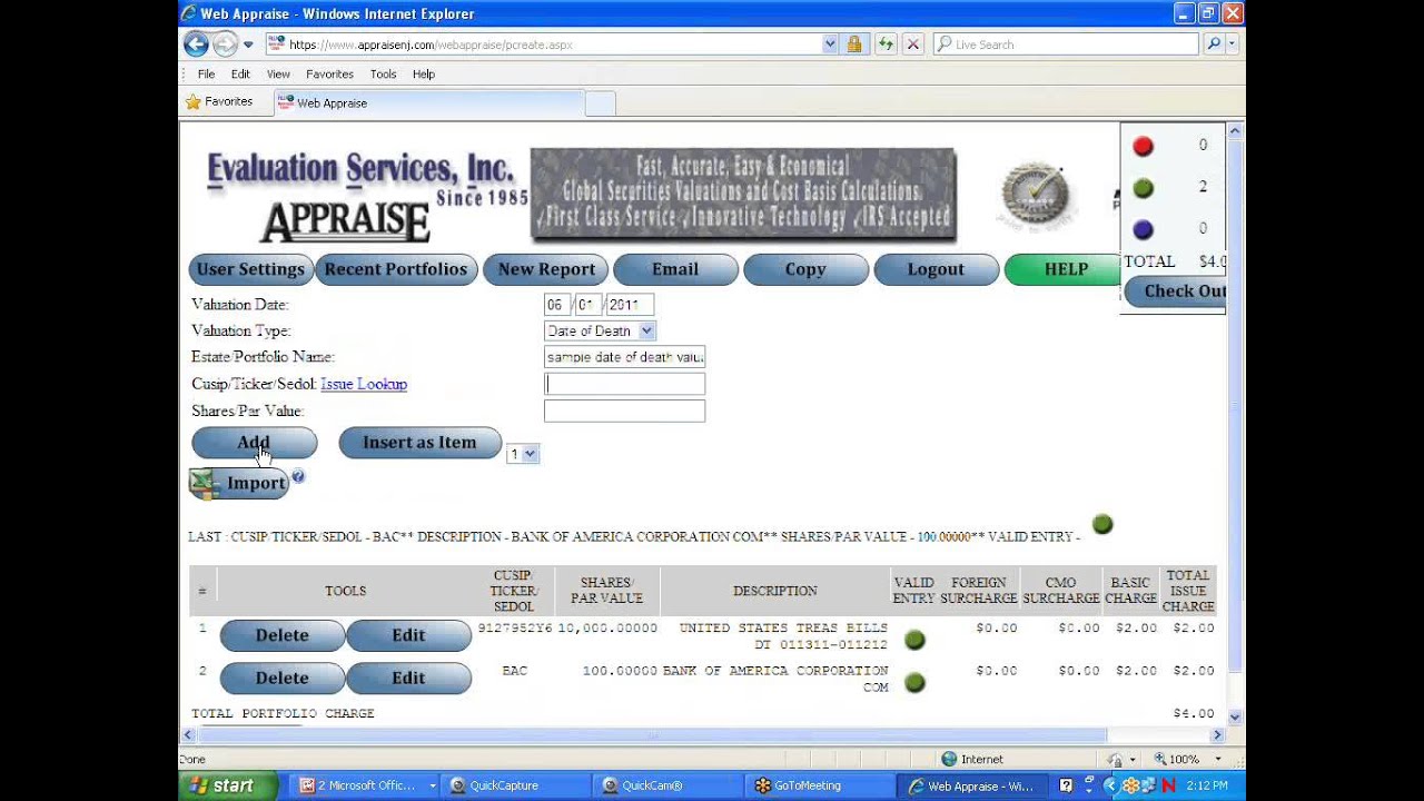 Cloud Computing using APPRAISE.web