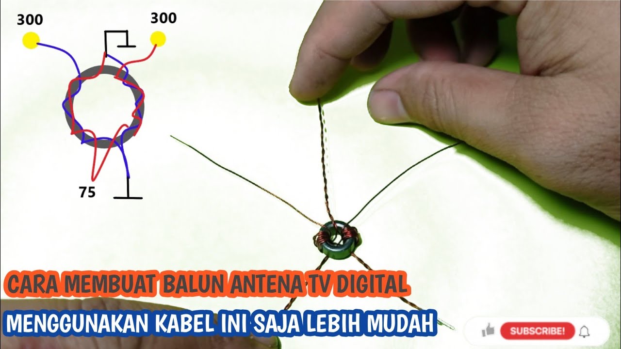 cara membuat balun antena tv digital