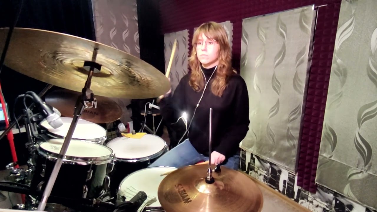 Queen - Hammer To Fall (drum cover by Arina Markina)