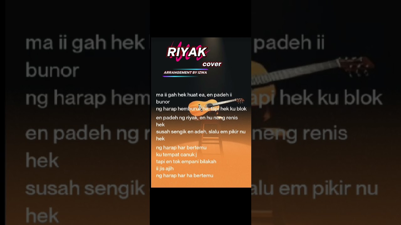 Riyak..lagu semai versi rockdut #arrangement #jogetlambak