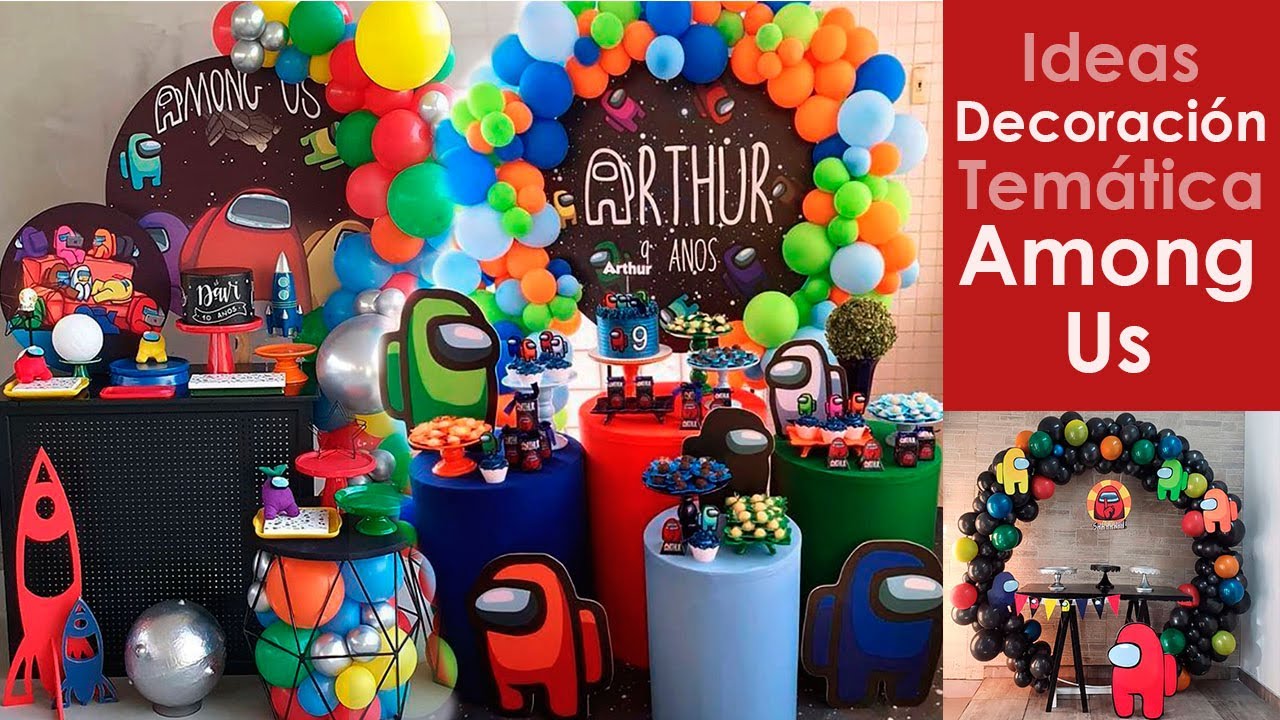 Ideas de Decoracion Fiesta Tematica Among Us