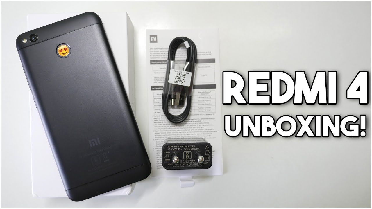 Redmi 4 Unboxing & Initial Impressions! BLACK Retail unit.Quick camera comparison with Redmi Note 4!