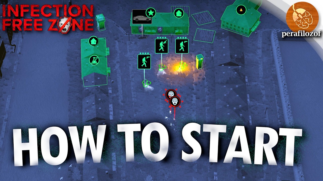 Infection Free Zone gameplay Guide on surviving combat, growing food, scavenging and building a base