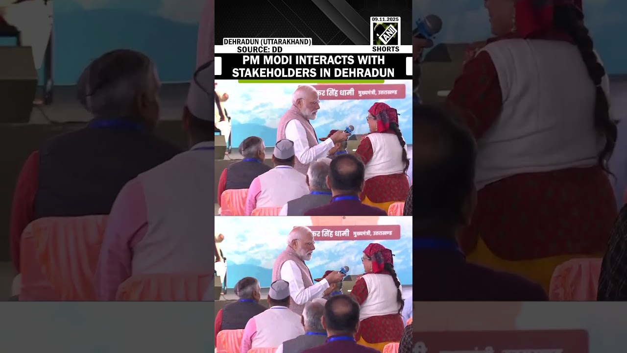 PM Modi interacts with stakeholders at Silver Jubilee celebrations of Uttarakhand Foundation Day