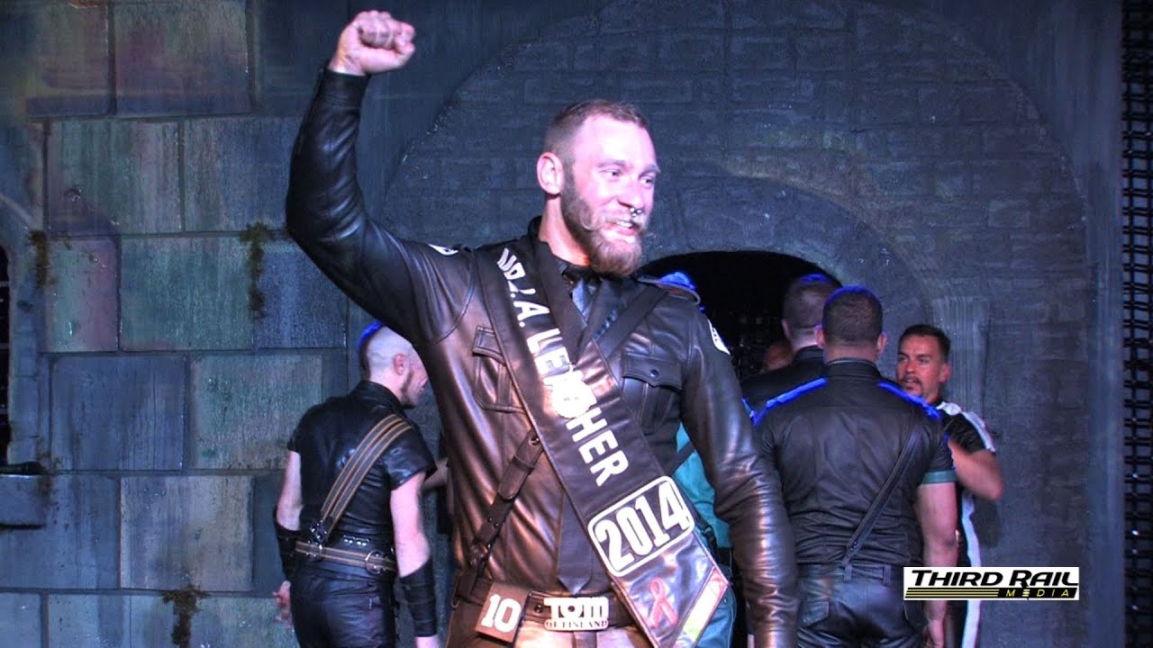 Mr LA Leather 2014 contest - Winner Eric Paul Leue