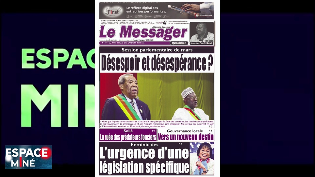 SESSION PARLEMENTAIRE DE MARS : DÉSESPOIR ET DÉSESPÉRANCE - RP - ESPACE MINÉ DU 10 MARS 2026