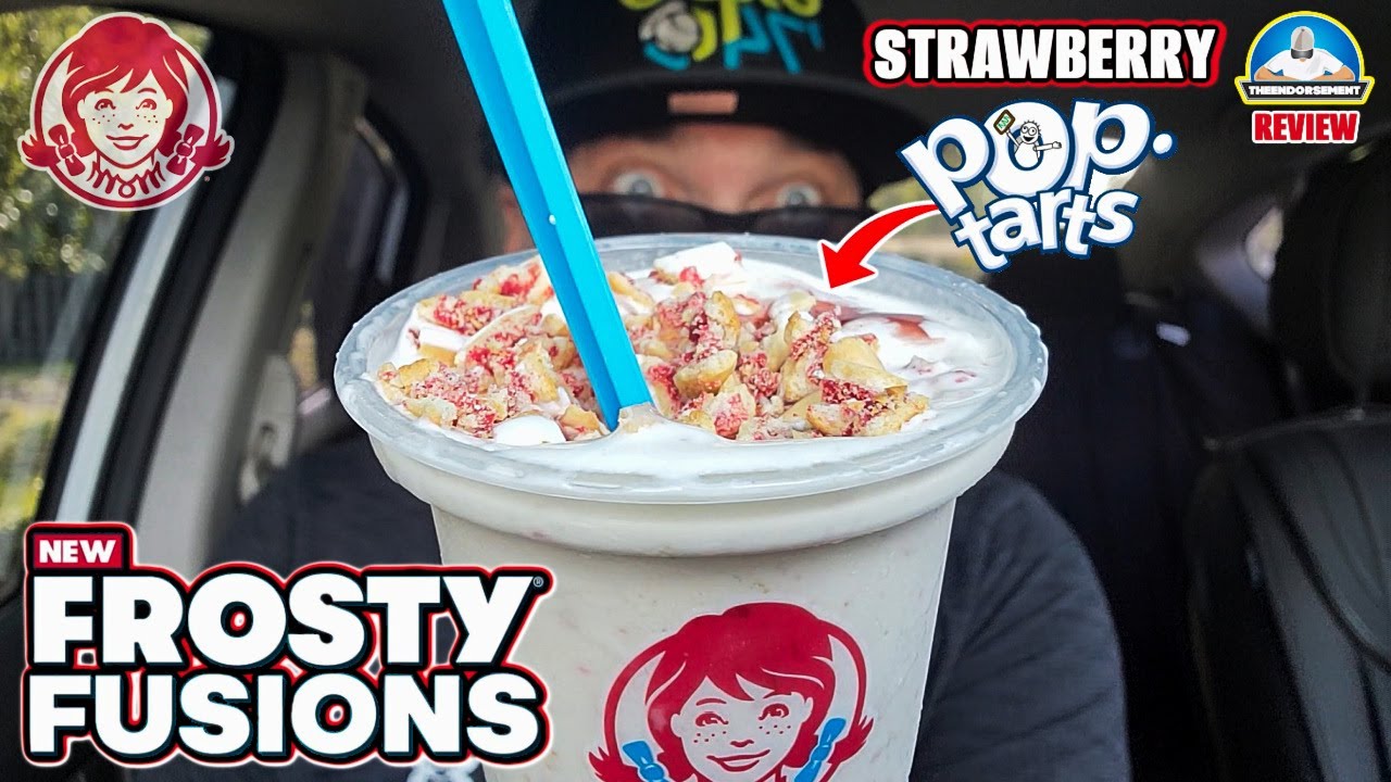 Wendy's® Pop-Tarts® Strawberry Frosty Fusion Review! 🍓🥧🍦 | How Good Is This? | theendorsement