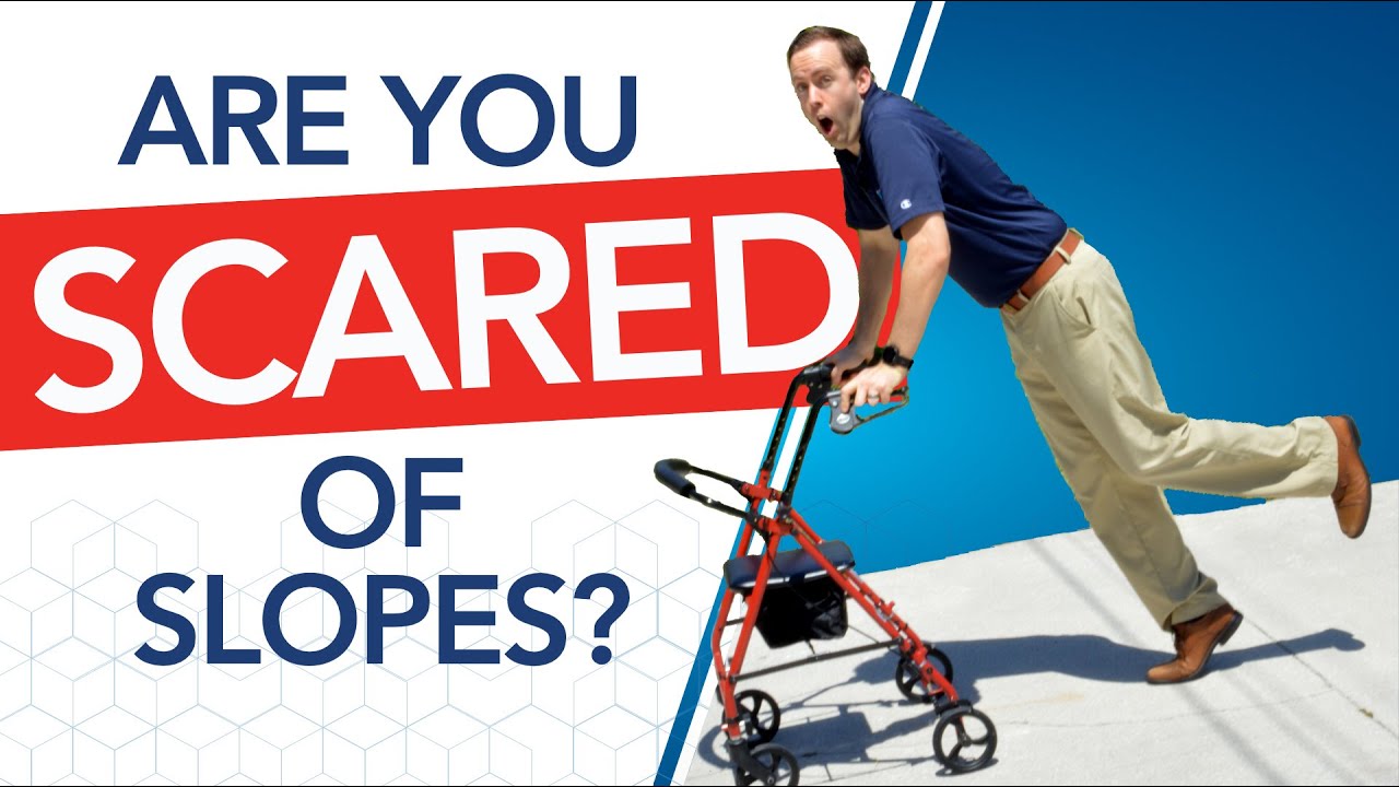 How To Go Down a Slope Using a Walker With a Seat (Rollator)