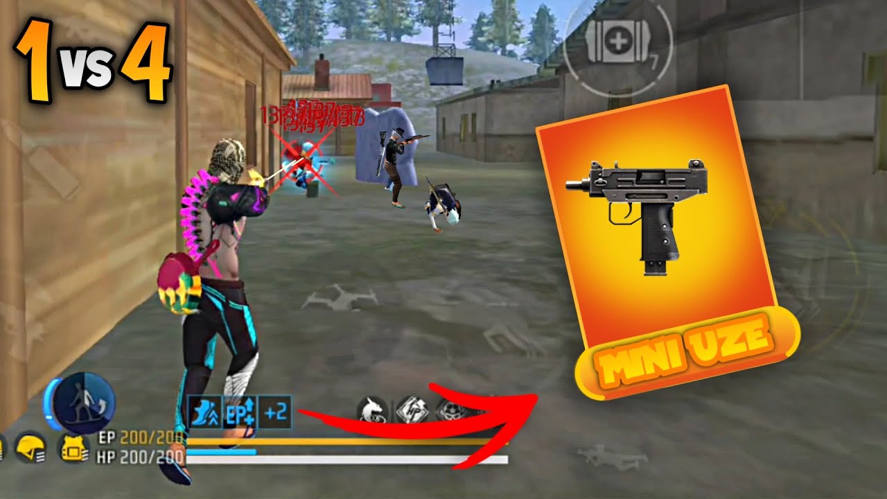 JOGUEI SOMENTE COM A MINI UZE NESSE SOLO VS SQUAD!! DEU BOM?? RANQUEADA SOLO VS SQUAD FREE FIRE!!