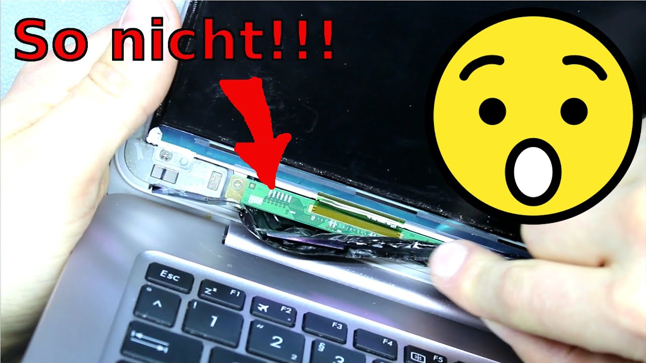 Asus UX305C Reparatur Display LCD Austausch Ausbau Replacement