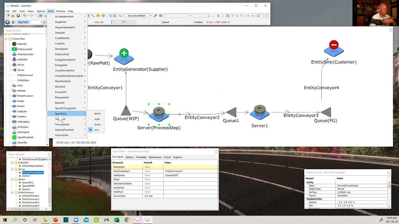 W21 Topics Week10 Jaamsim Model Creation