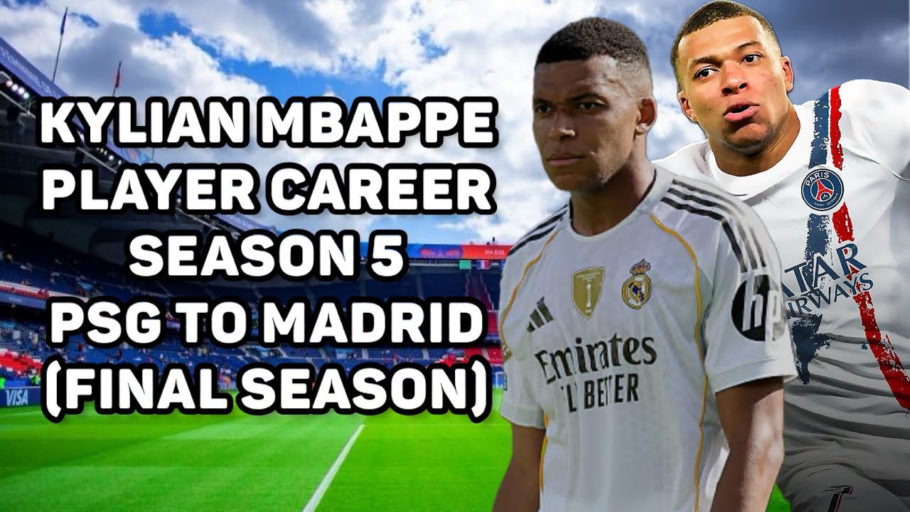MBAPPÉ: PSG Final Season, Then Move To Real Madrid! (Player Career Mode Season 5 EA FC 25 Gameplay!)