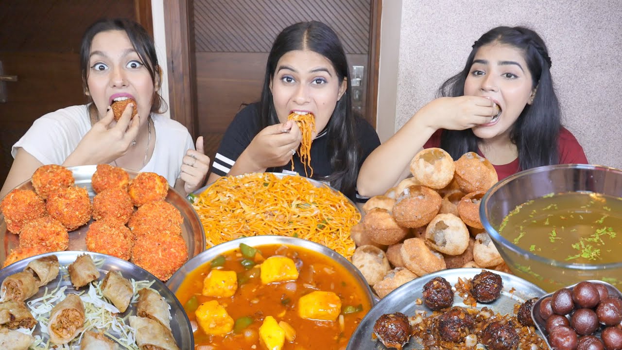 Golgappa, Kurkure Momos, Spring Rolls, Chilli Paneer, Manchurian, Noodles, Gulab Jamun Challenge