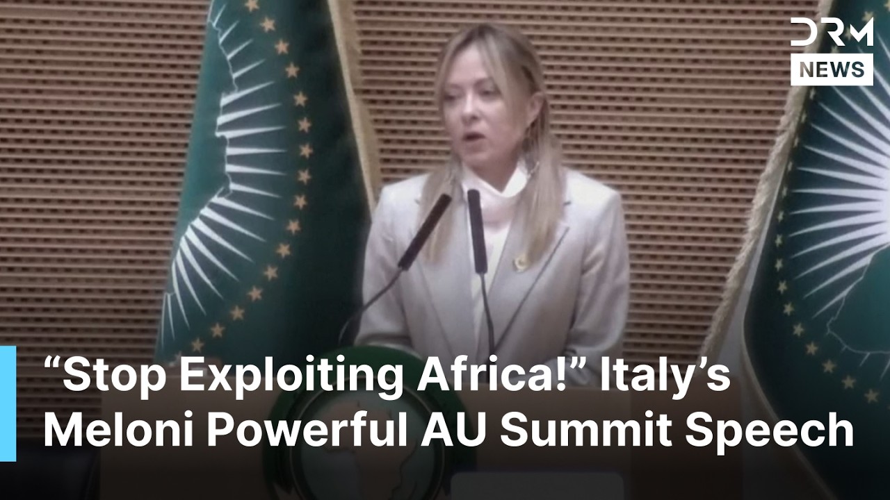 FULL SPEECH: Italy’s Meloni Exposes Africa’s Debt Trap and Urgent Migration Crisis at AU Summit|AC1B