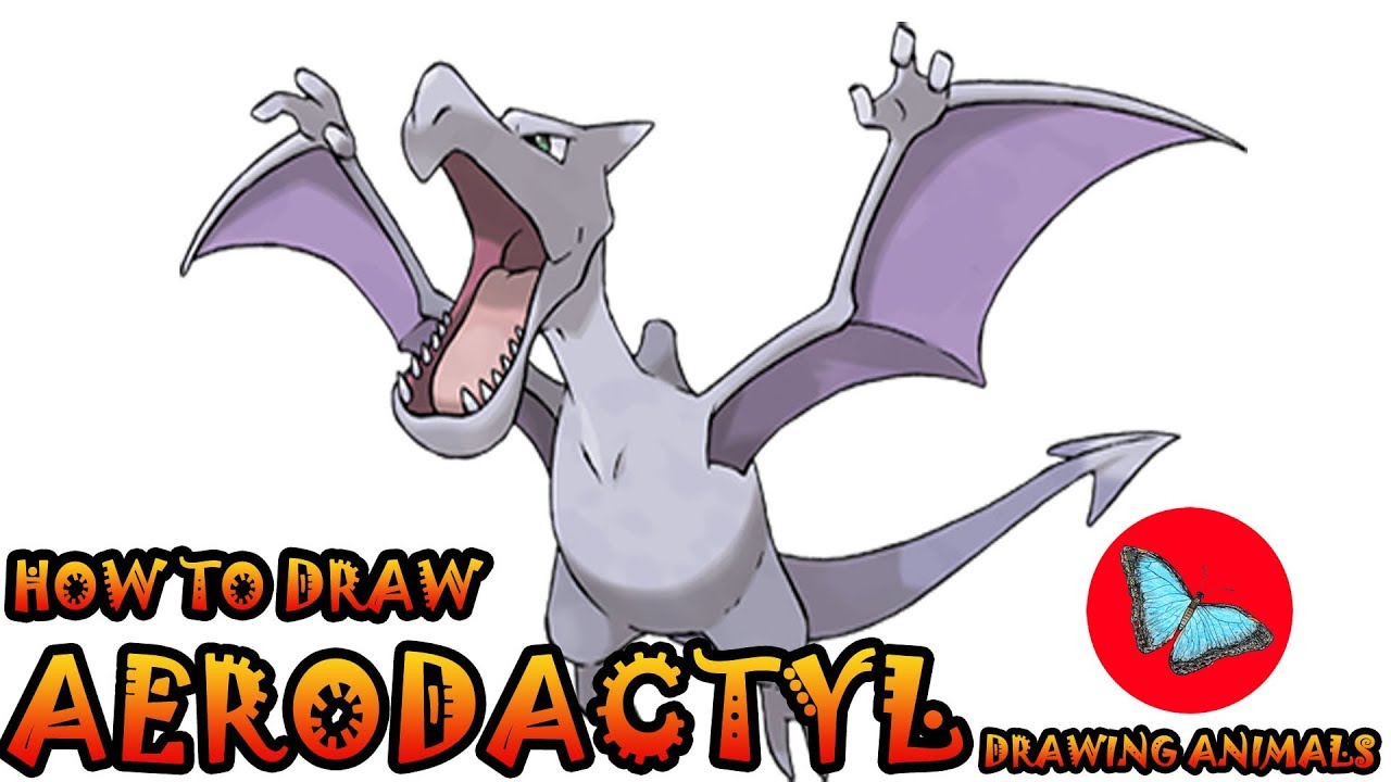 How To Draw Aerodactyl Pokemon | Drawing Animals