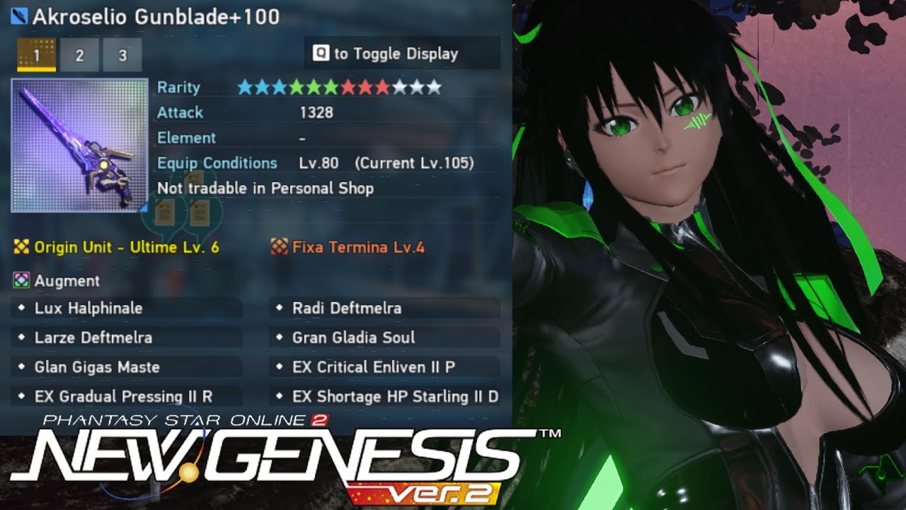 PSO2:NGS Tested 472% Potency against Lv.100 Masquerade