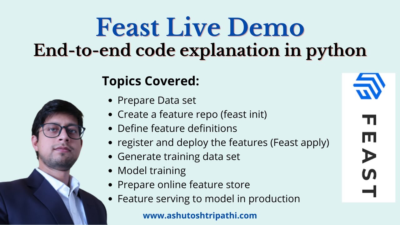 Feast as Feature Store in Machine Learning | Feast Live Demo | MLOps | Ashutosh Tripathi